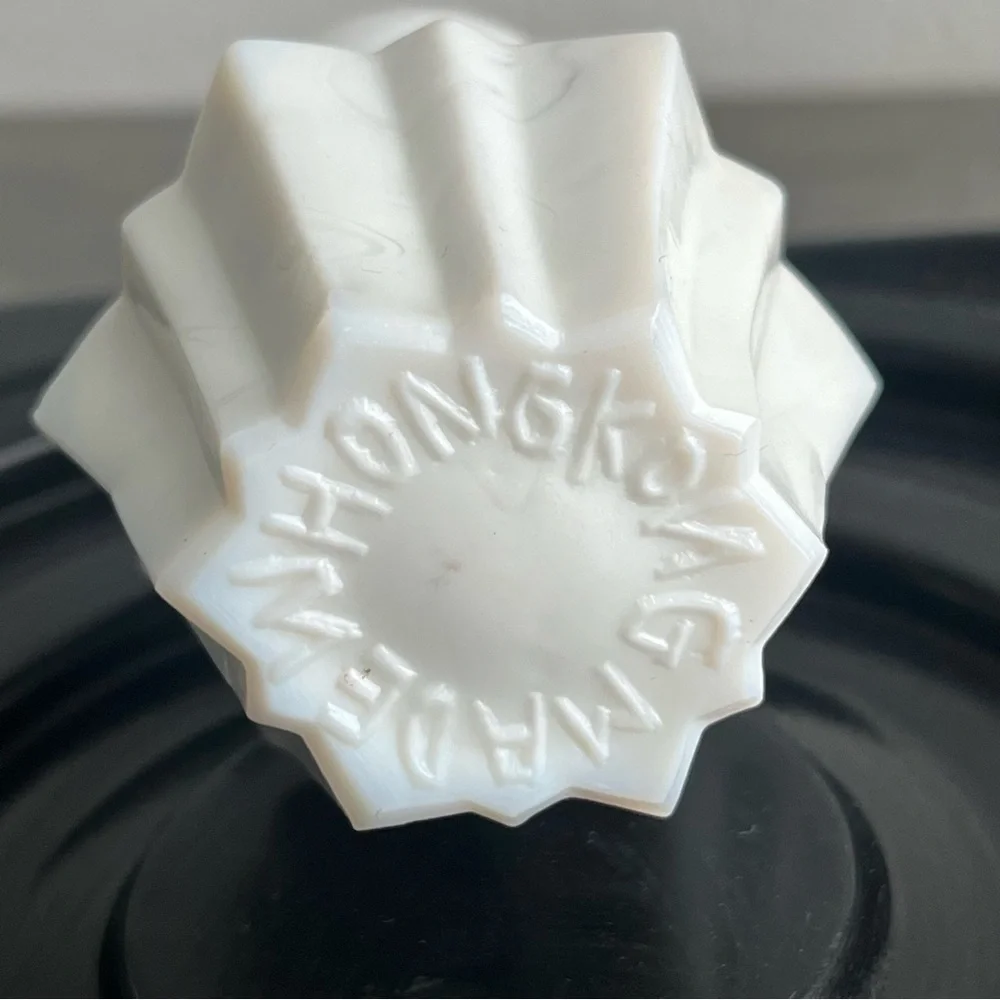 Milk Glass Oil Lamp Art Deco